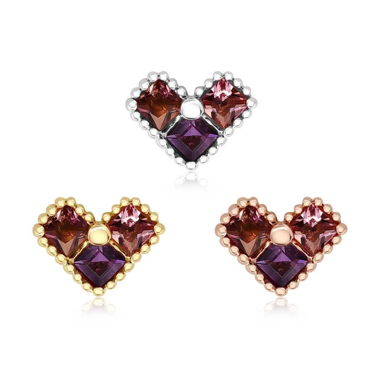 Violet Rose Heart