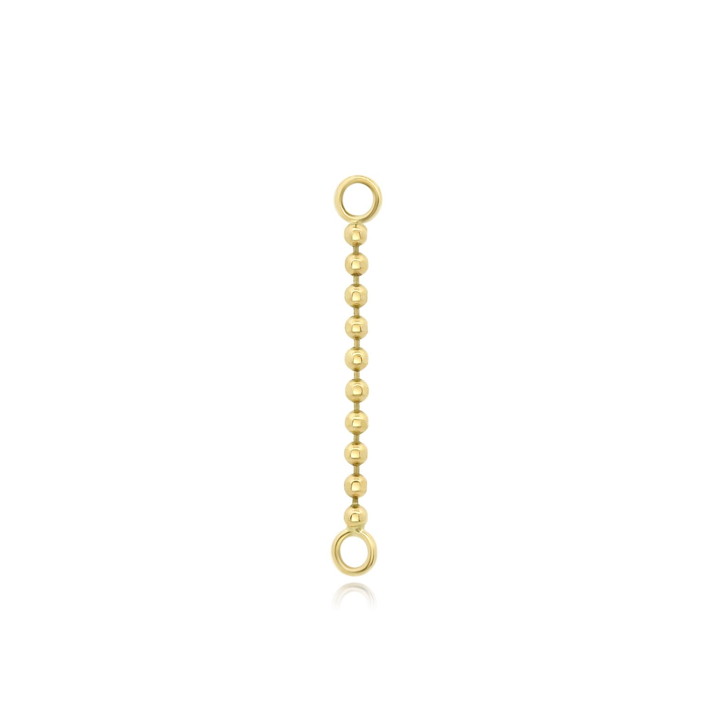 14k gold piercing chain for layered or solo body jewelry look