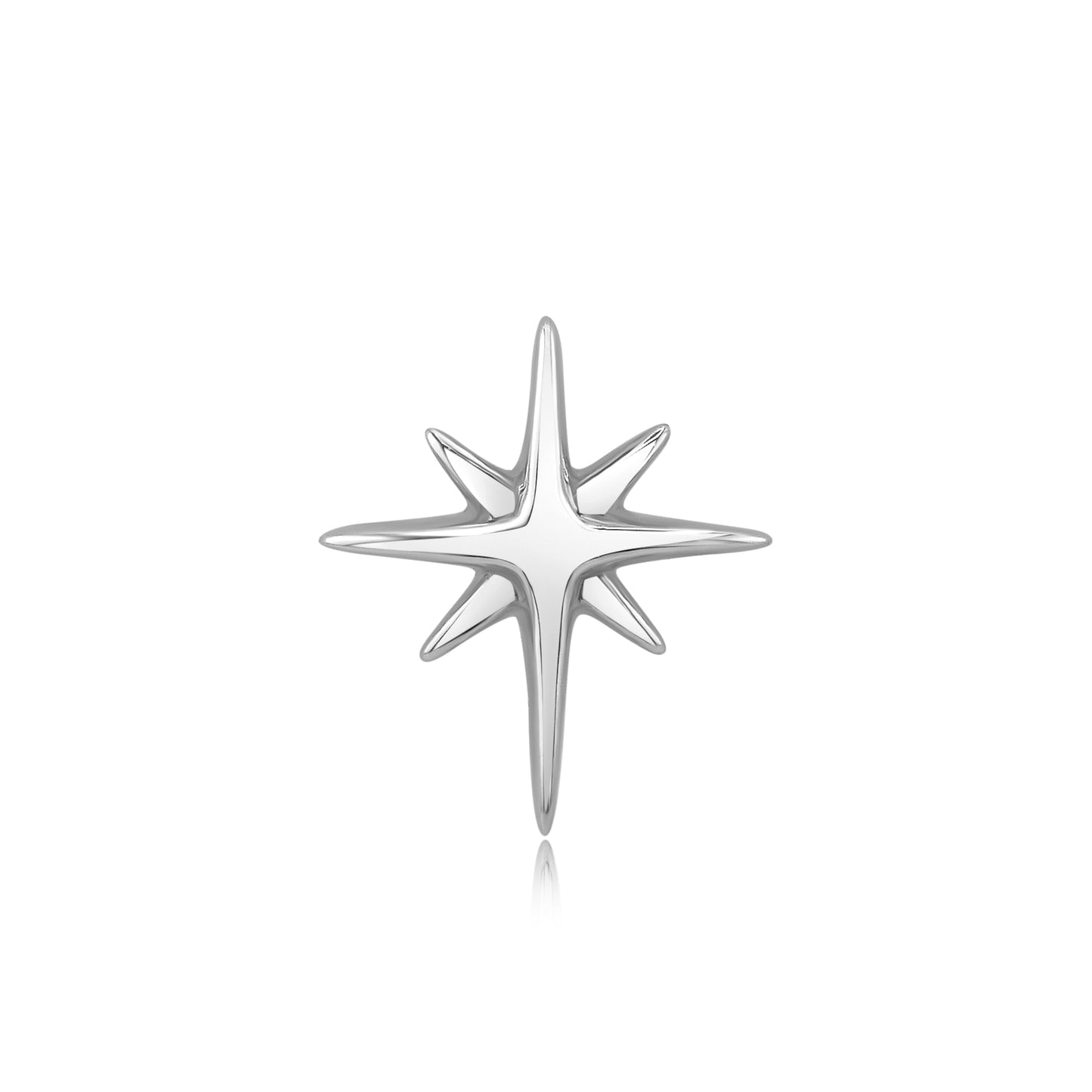14k gold star-shaped threadless piercing jewelry – Astrid
