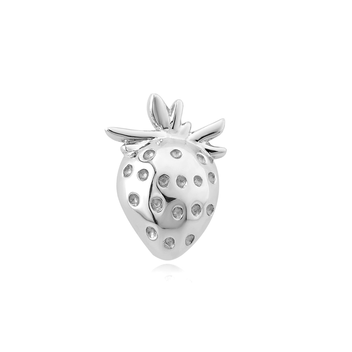 14k gold strawberry threadless piercing jewelry end