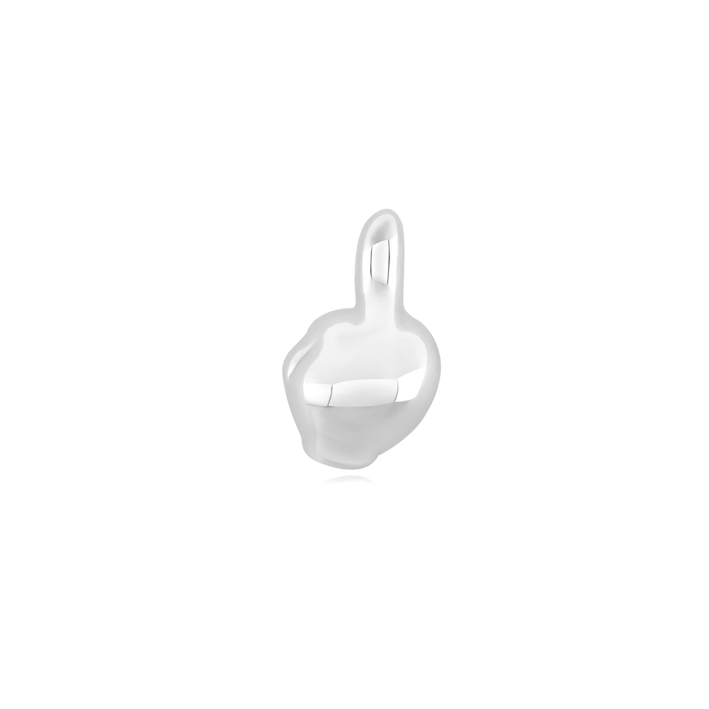 14k gold threadless end Finger Flip piercing jewelry