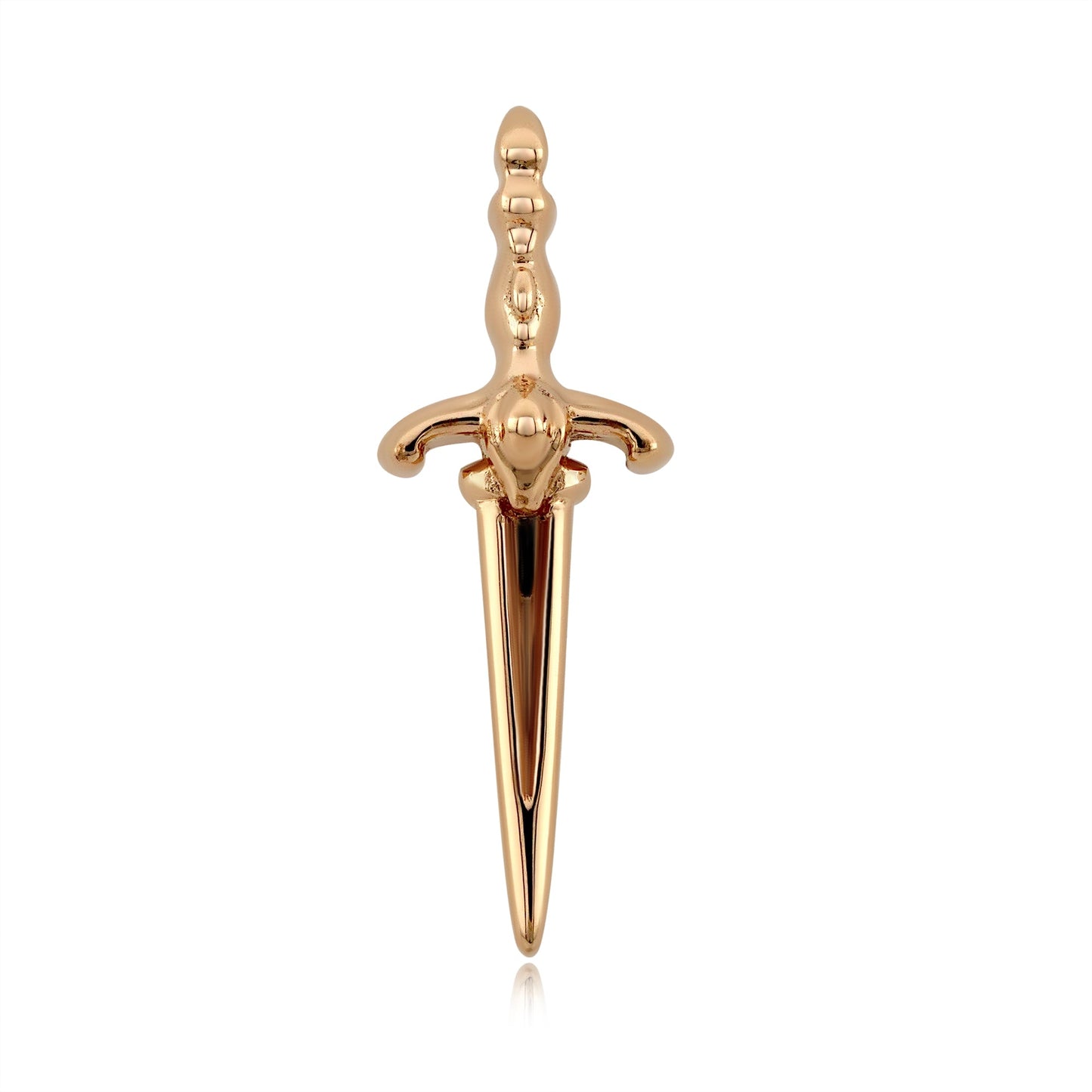 Majestic Sword 14k gold threadless body piercing jewelry