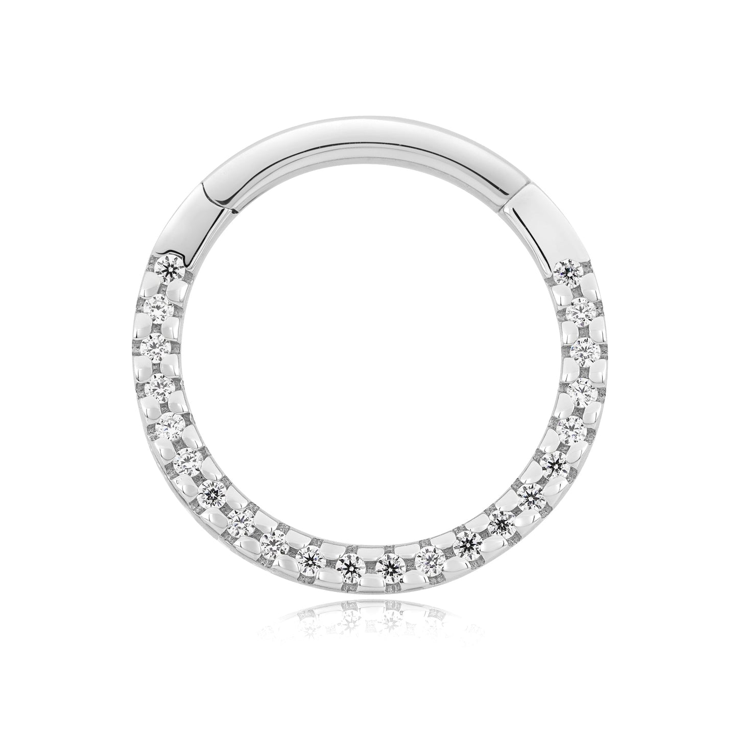 14k gold clicker ring for septum, daith, and helix piercing