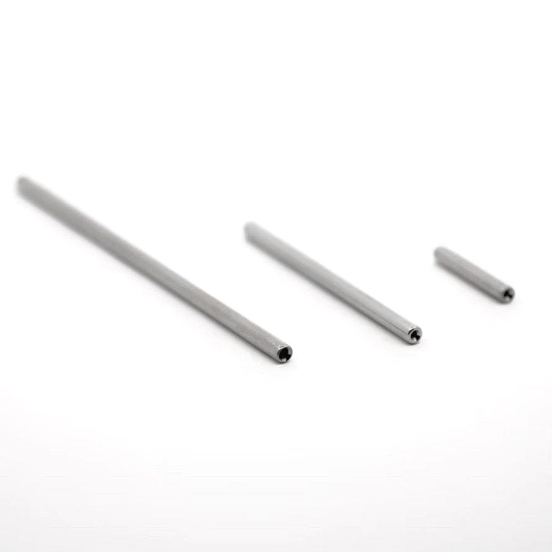 Titanium threadless Straight Barbell