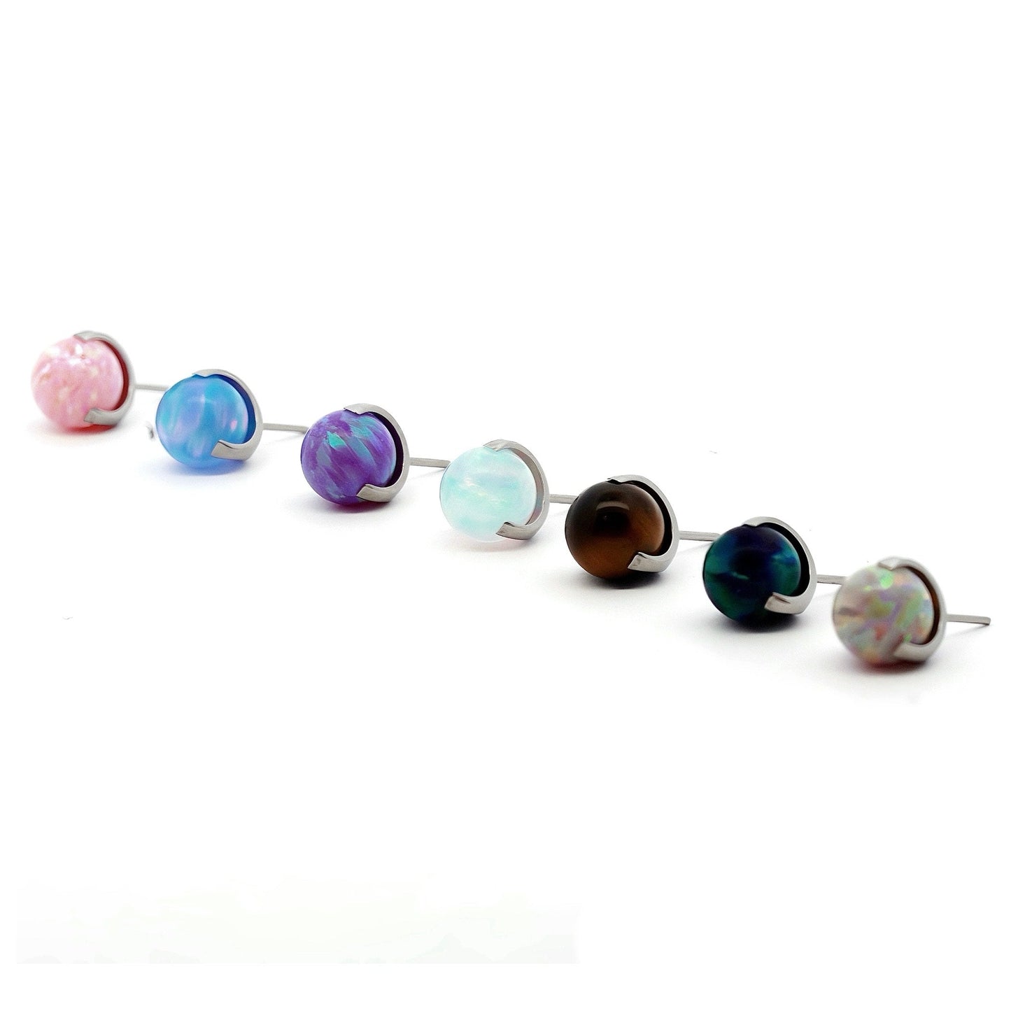 Titanium Sphere 3-Prong Set