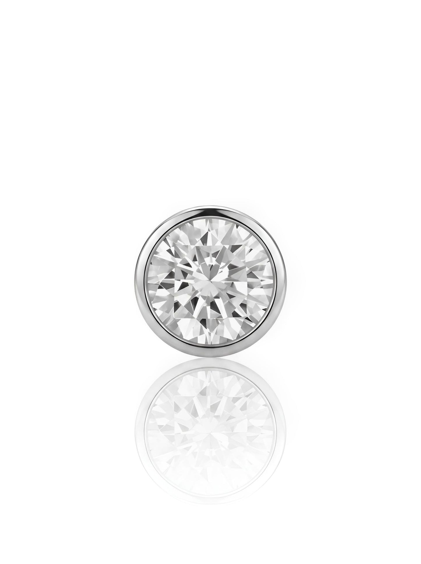 Titanium Bezel Set Gem