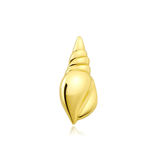 14k gold conch charm threadless end for professional piercings