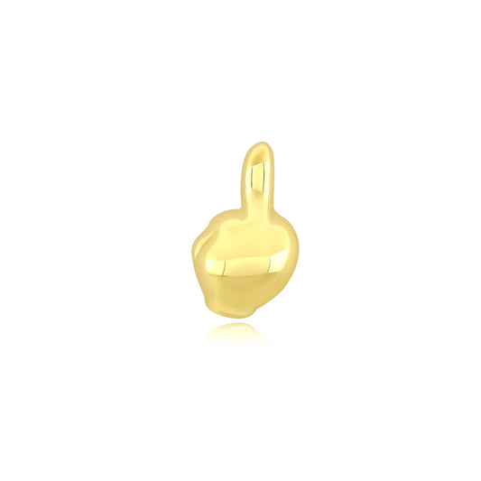 14k gold threadless end Finger Flip piercing jewelry