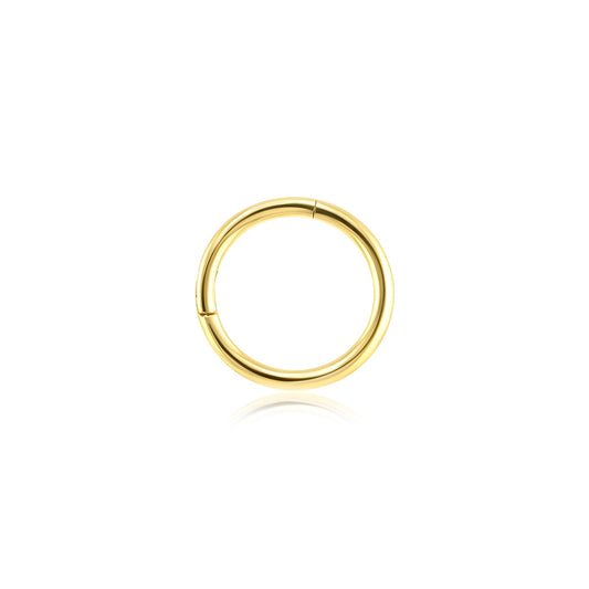 14k gold clicker for septum, nose, and daith piercings