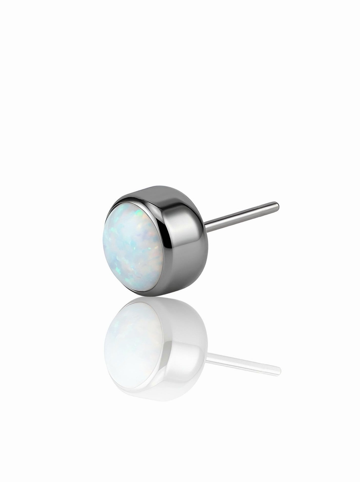 Titanium Bezel Set Gem