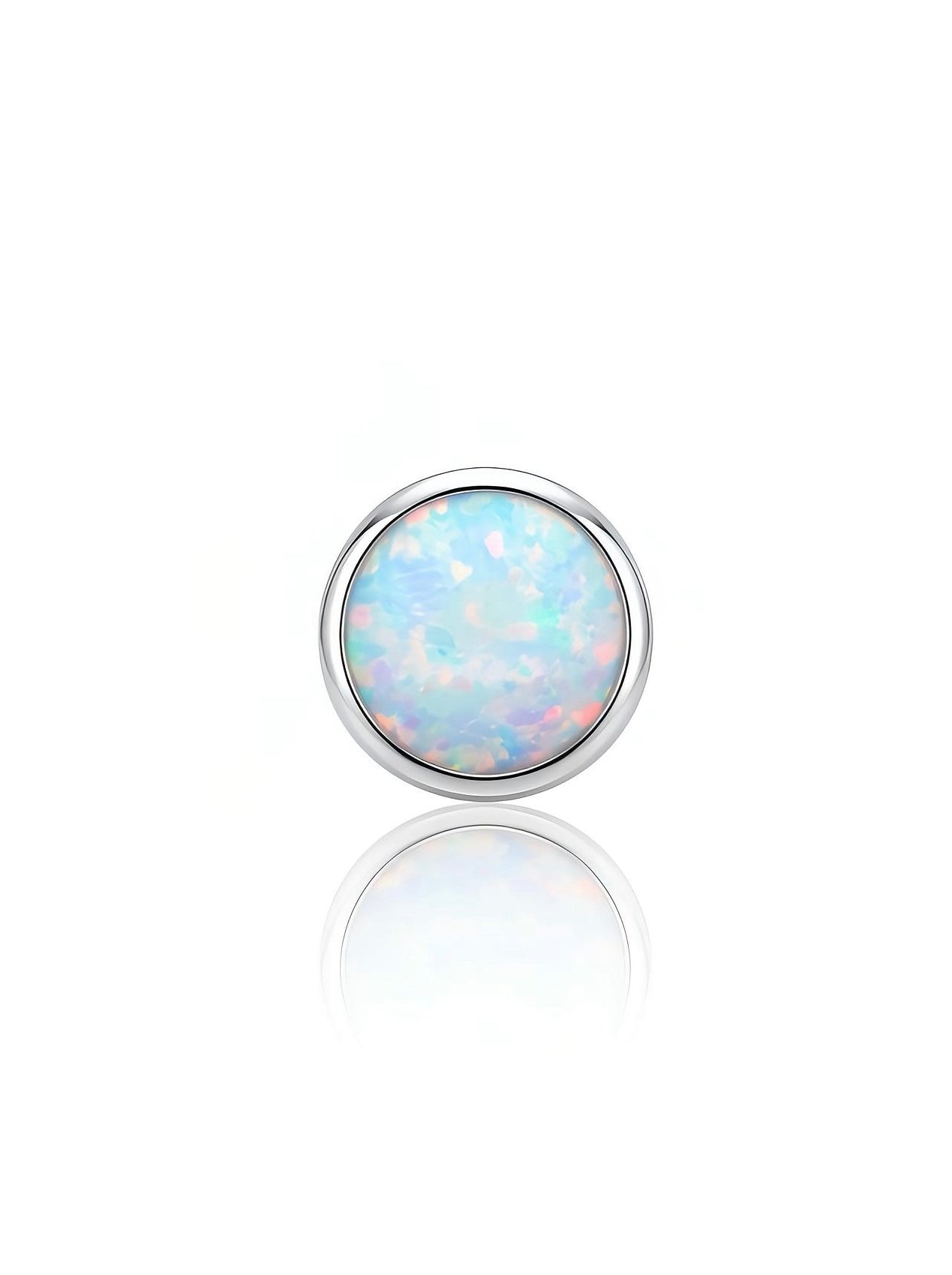 Titanium Bezel Set Gem