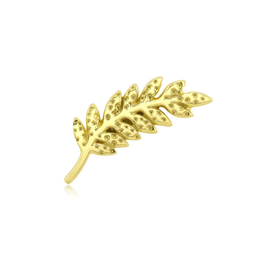 14k gold hammered threadless end piercing jewelry
